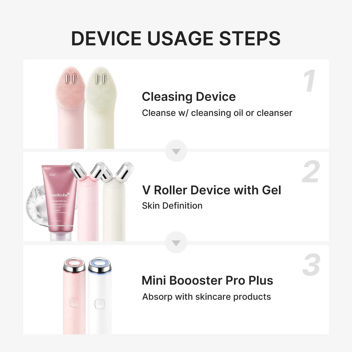 3-in-1 Total At-Home Spa Facial Device Set