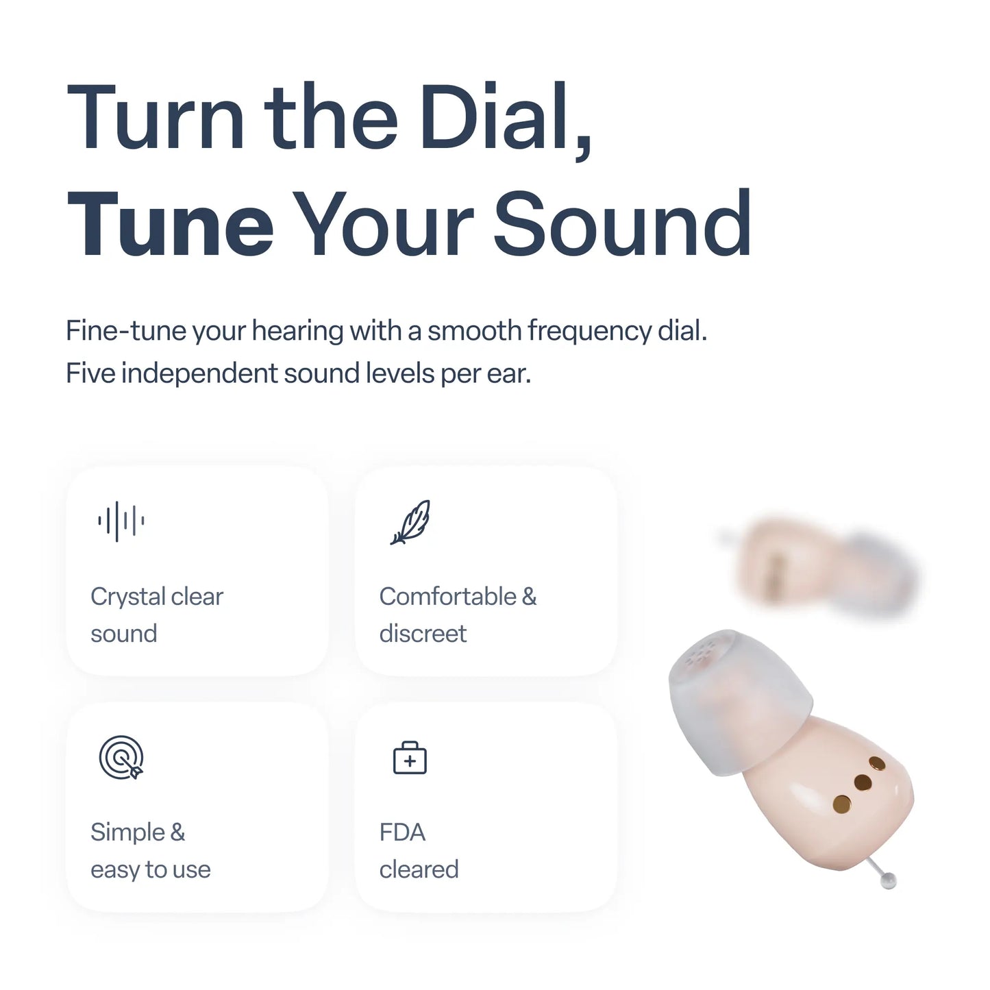 Rechargeable OTC In-Ear Hearing Aids: Discreet Sound Amplification