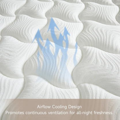 Zoned-Support Hybrid Mattress – Cooling Gel Memory Foam & Pressure Relief