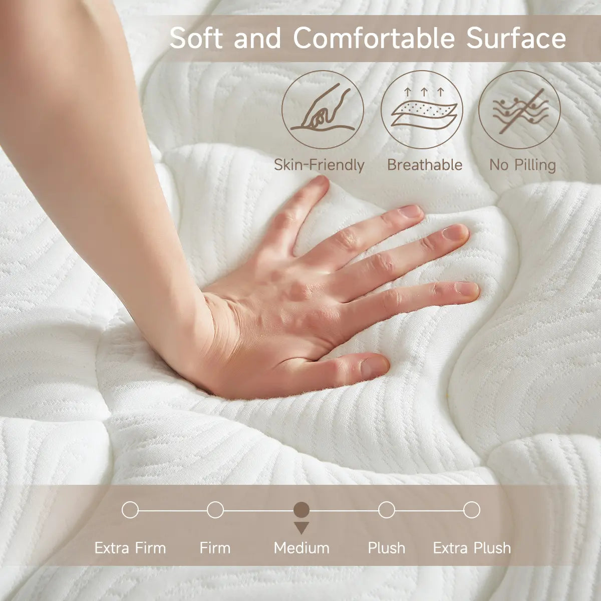 Zoned-Support Hybrid Mattress – Cooling Gel Memory Foam & Pressure Relief