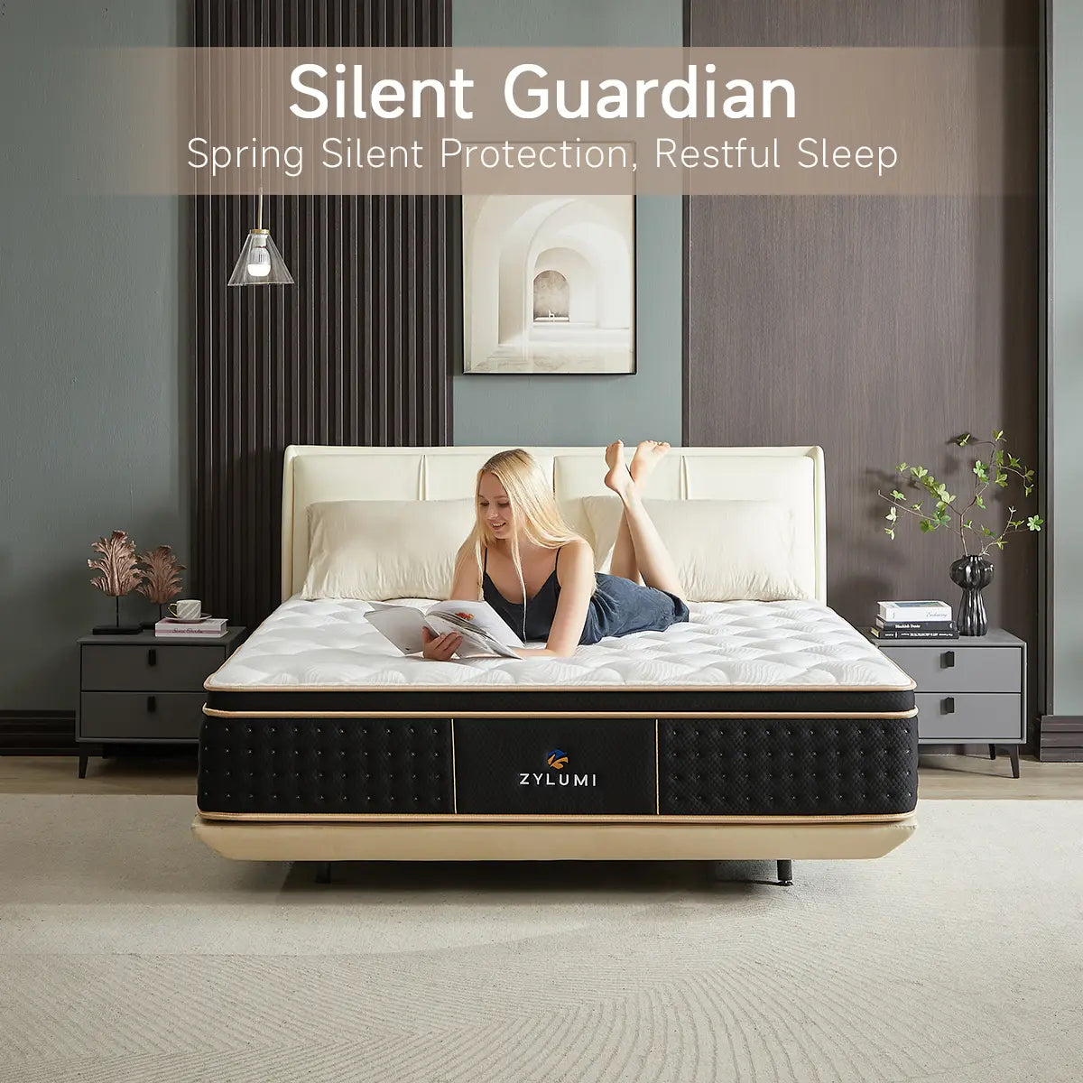 Zoned-Support Hybrid Mattress – Cooling Gel Memory Foam & Pressure Relief