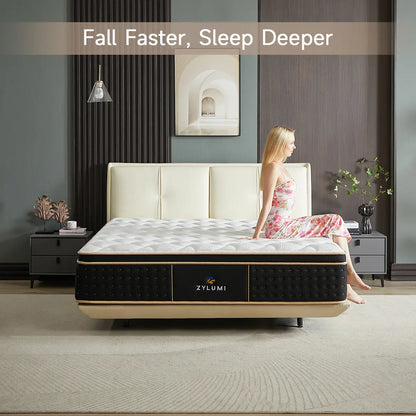 Zoned-Support Hybrid Mattress – Cooling Gel Memory Foam & Pressure Relief