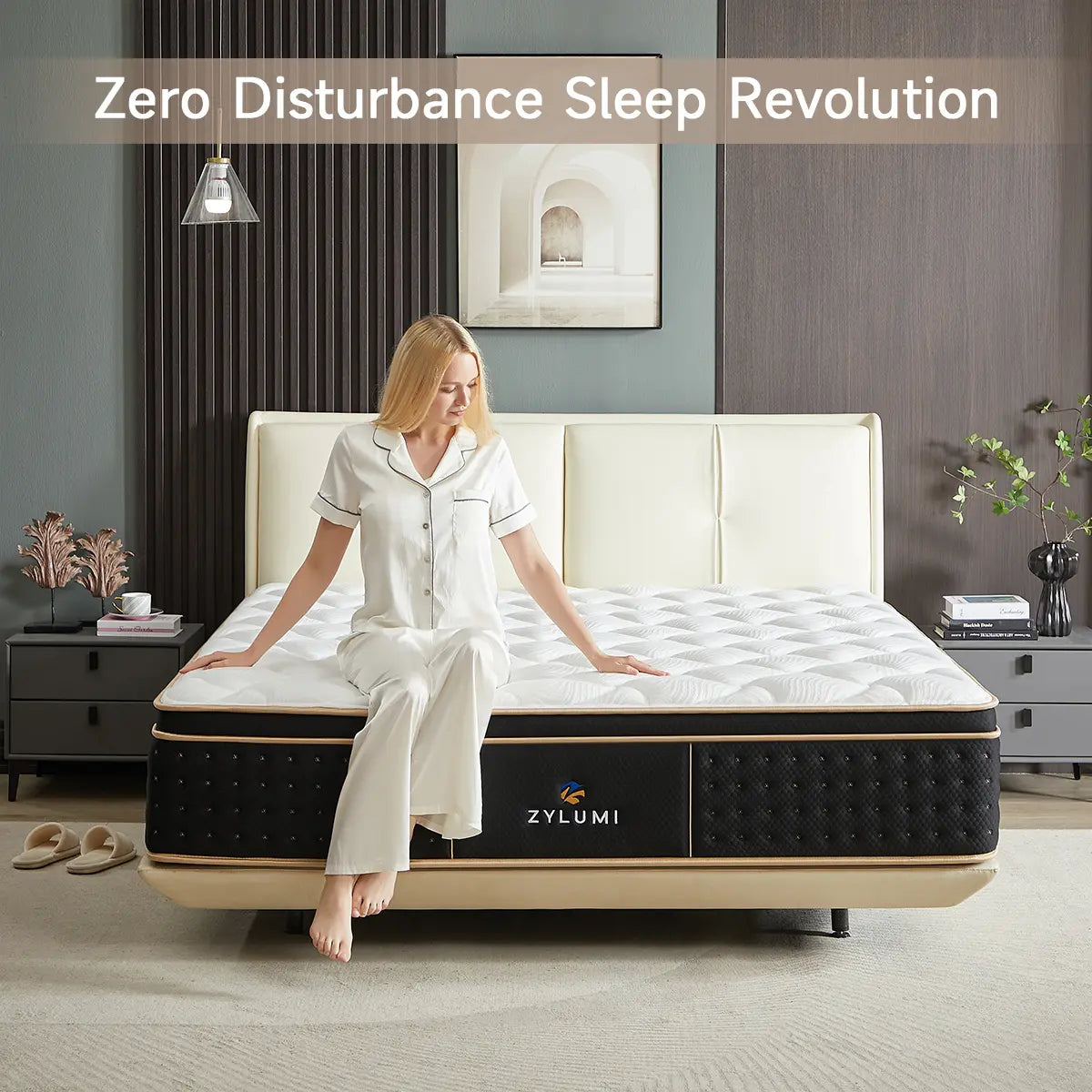 Zoned-Support Hybrid Mattress – Cooling Gel Memory Foam & Pressure Relief