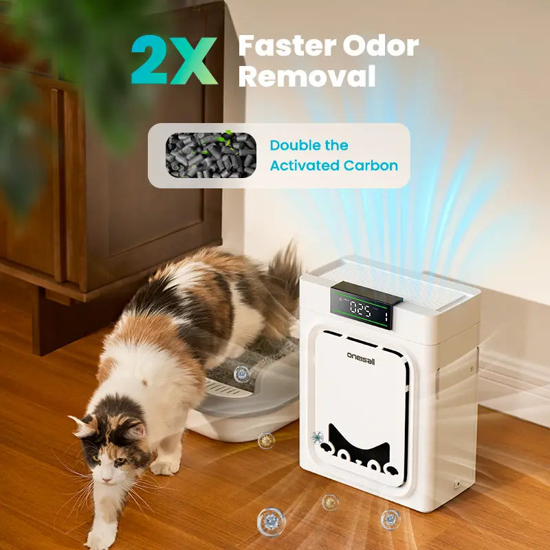 Pet Pro 3-in-1 HEPA Air Purifier – High-Capacity Odor & Allergen Destroyer