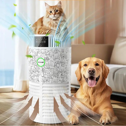 Pet Pro 3-in-1 HEPA Air Purifier – High-Capacity Odor & Allergen Destroyer
