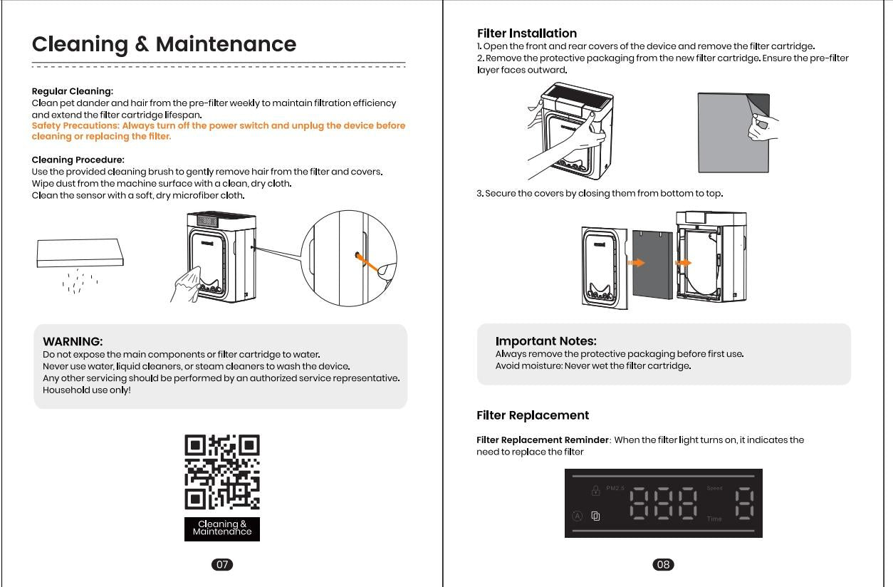 Pet Pro 3-in-1 HEPA Air Purifier – High-Capacity Odor & Allergen Destroyer