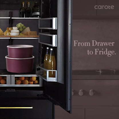 21-Piece Nonstick Cookware Set with Removable Handles