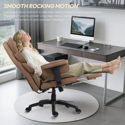Ergonomic Executive Office Chair with Pocket Spring Lumbar Support