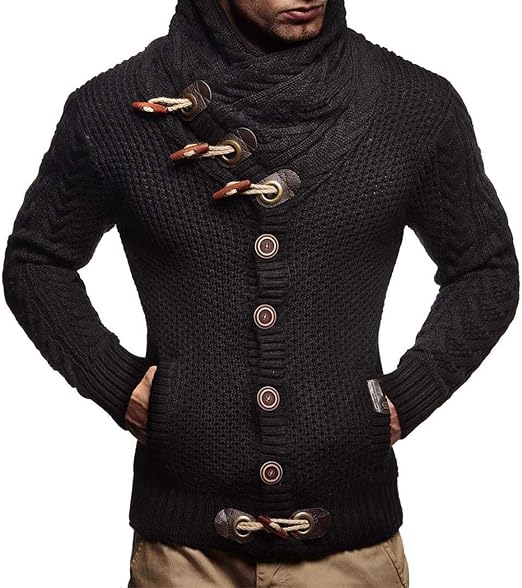 Men Cardigan Jacket Shawl Collar